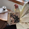 sac à main portable en lin pour femme, style ins, sacs à main pour étudiants, sacs à poignée supérieure pour femme, créateur de luxe, mode