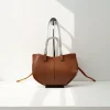 Sac à main grande capacité Style classique élégant rétro sac à bandoulière forme accoudoir bas seau multi fonctionnel sac à la mode