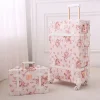 Valise à Roulettes Rétro Rose, PoinValise à Roulettes Silays euses, Cabine de Voyage 20 Pouces, Ensemble de 22/24/26/28 Pouces