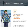 combinaisons de ski pour enfants, vêtements de neige pour enfants, coupe vent, imperméable, veste de ski chaude pour filles et garçons, pantalons à bavette, combinaisons de snowboard, tenues d'hiver