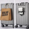 valise trolley de grande capacité pour homme, double couche Épaisse et durable, fermeture Éclair, vpn, nouvelle collection 2024