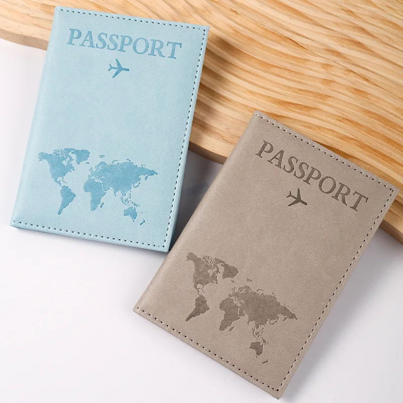 Étui de couverture de passeport d'avion pour femmes et hommes, étui de passeport de voyage, mignon portefeuille de passeport, porte monnaie pour fille