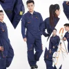 combinaisons à manches longues pour hommes et femmes, uniformes de travail décontractés, vêtements de travail trempés pour hushand, grande taille, 4xl, 5xl
