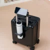 boîte à bagages à main de 14 pouces, valise de petite taille, roues pivotantes silencieuses simples et élégantes, adaptées aux hommes et aux femmes