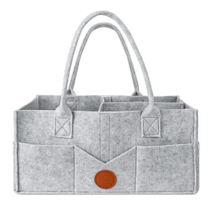 Sac de rangement de couches en feutre pour enfants, divers jouets pour bébés, sac à couches en feutre de grande capacité
