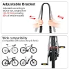 porte bagages de vélo en alliage d'aluminium, grande capacité de 10l, sac de voyage étanche pour siège arrière de vélo, emballage de vélo