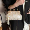 sac à bandoulière brodé de style chinois, sac à main élégant rétro, petit sac carré de luxe pour fête de mariage, pochette de soirée de styliste pour femmes