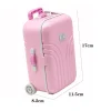 mini valise de poupée 1/4 1/6, étui de voyage pour poupées, bagages roulants miniatures à la mode, chariot de poupée d'affaires, accessoires de jouets