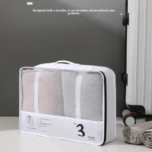 Sac d’emballage de voyage étanche à Compression, ensemble 7 en 1, valise peu encombrante, organisateur de vêtements, Durable et épais