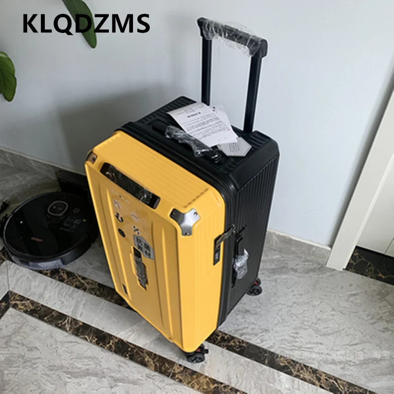 klqdzms valise grande capacité boîtier de chariot 20 pouces boîte d'embarquement 22 "24" 26 "28" 30 "32" 34 "36" 40 "avec valise à roulettes