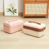 valise portable de 16 pouces, petit sac de maquillage portable léger, valise de rangement, petite valise en cuir, voyage d'embarquement 