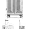 2024 capacité ensembles de bagages durables 100% valise en aluminium roues femmes fille hommes cabine bagage à main voyage d'embarquement 20/24/26/28