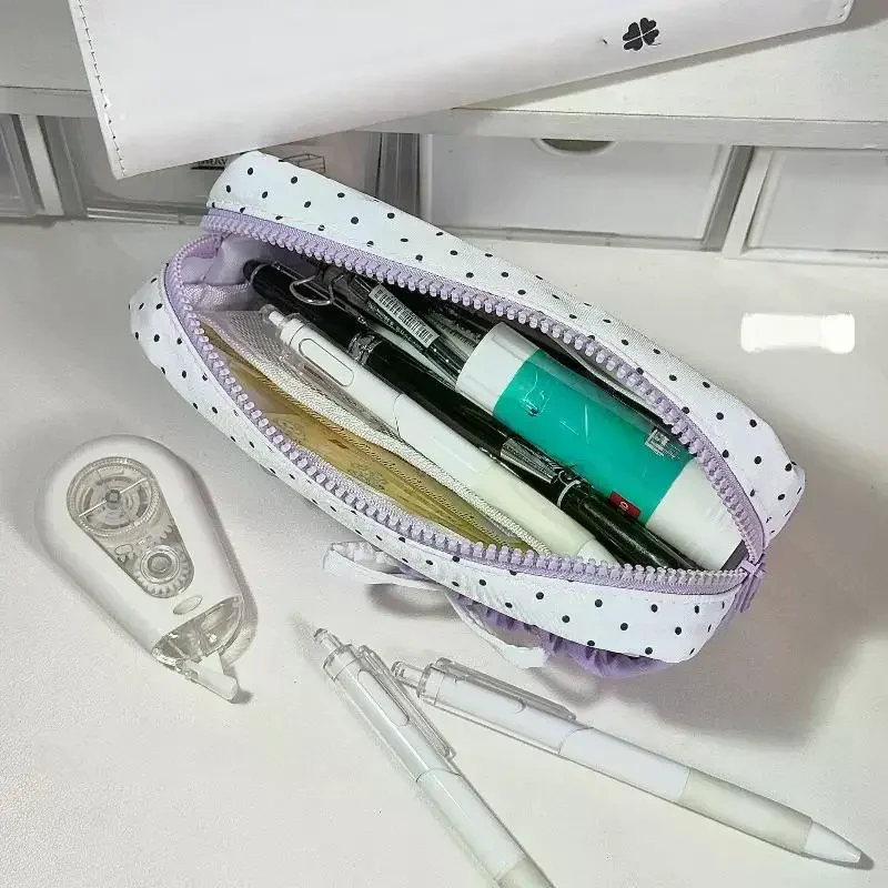 trousse à crayons multicouche avec nœud mignon de dessin animé, boîte de papeterie de grande capacité, sac de rangement de papeterie, cadeau pour enfants