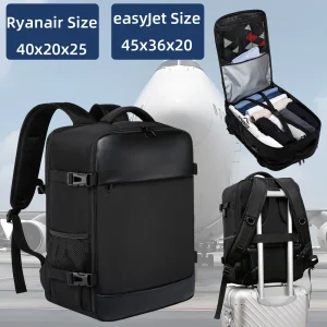 Ryanair 40x20x25 et easyjet 45x36x20 sac de cabine sac à dos de voyage unisexe sac à dos pour ordinateur portable sac à dos de voyage en plein air étudiant.