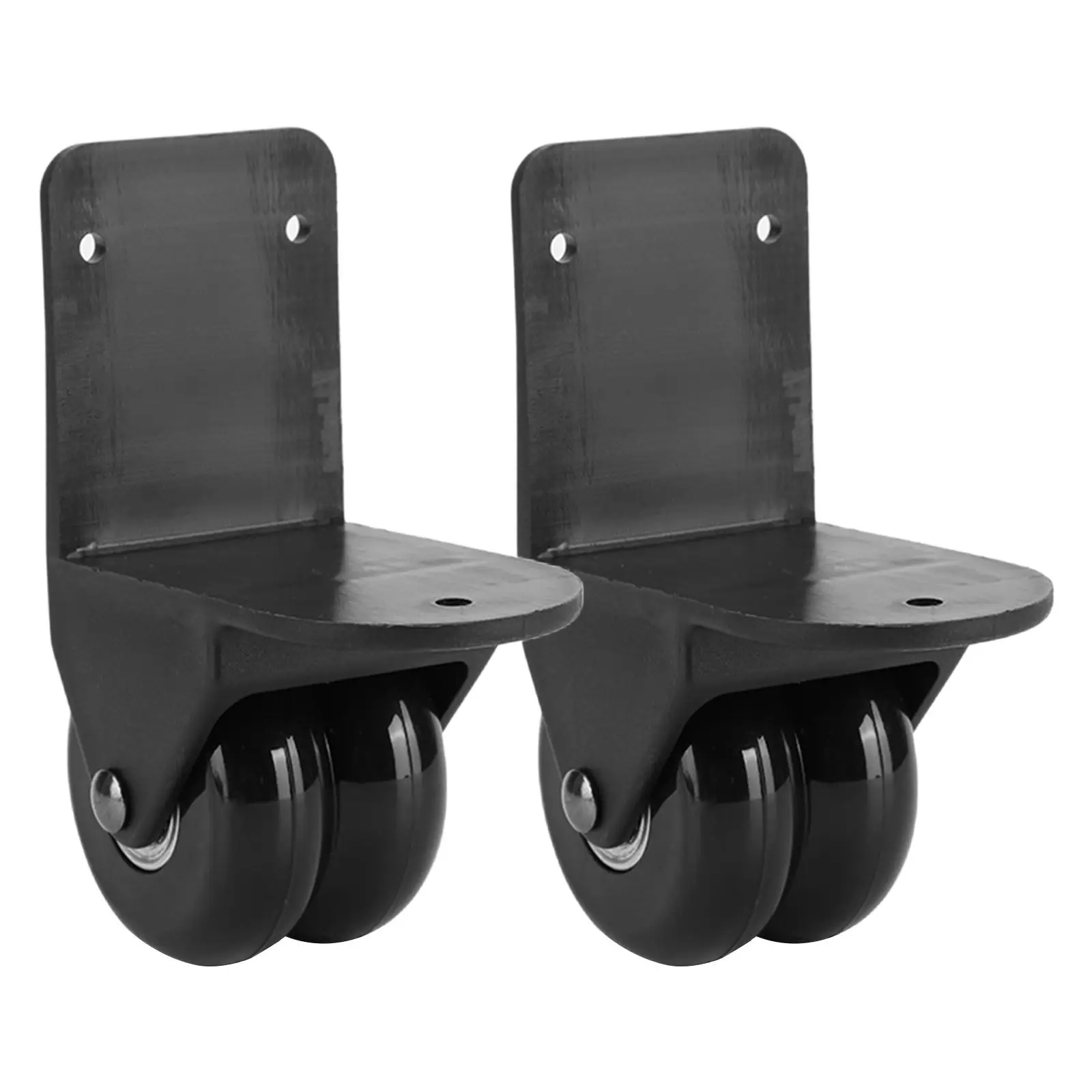 2 roues de rechange pour bagages, double rangée, roulement de charge, valise directionnelle, roues muettes, pièces de bricolage pour le bureau et les voyages en plein air