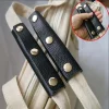 poignée de valise en cuir pu, design souple anti choc, housse de poignée en cuir, couleur unie, sangle d'épaule, housse de poignée, accessoires de sac
