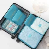 sac d'organisation de valise portable en six pièces pour vêtements de voyage, essentiels de beauté