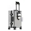 valise de voyage d'affaires multifonctionnelle valise à roulettes à cadre en aluminium de 26 pouces valise de voyage cabine de 20 pouces