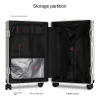 valise multifonction frein roue bagages avec chargement usb cadre en aluminium valise cabine de voyage mâle et femelle transporteur 28 pouces