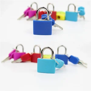Paquet de RTSHE-20 serrures de valise avec clés, petits cadenas à bagages multicolores cadenas en métal pour jeu assorti de salle de sport scolaire