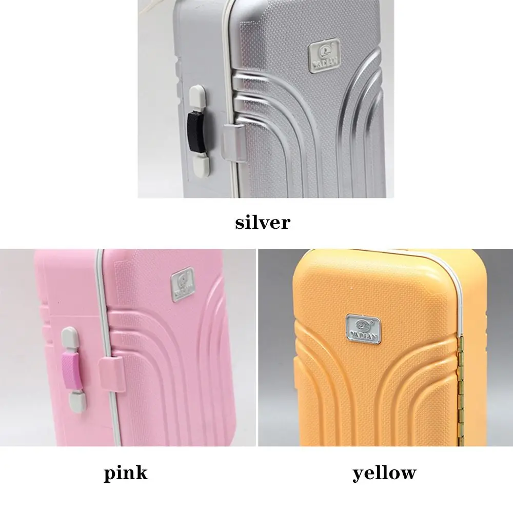 mini valise de poupée 1/4 1/6, étui de voyage pour poupées, bagages roulants miniatures à la mode, chariot de poupée d'affaires, accessoires de jouets