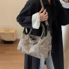 sacs à main en cuir pu pour femmes, design rétro, initié, tendance de la mode, grand sac à ati elles, fourre tout à bandoulière