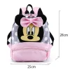 sac à dos de dessin animé disney pour bébés garçons et filles, joli cartable minnie mickey mouse pour enfants, cartable de maternelle, cadeau pour enfants