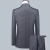 costume pour hommes 8xl (blazer + gilet + pantalon) mode business gentleman professionnel mince décoration extérieure corps mariage costume décontracté