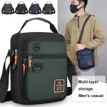Petit sac à main décontracté en Nylon pour hommes, sac à bandoulière élégant pour hommes, Compact et léger, sac à main messager tendance