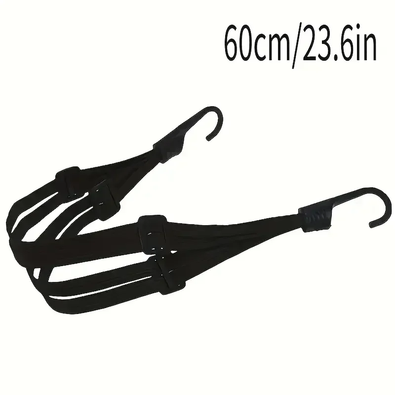 valise élastique pour moto, 1 pièce, avec crochet de sécurité, casque polyvalent, équipement de transport en maille, durable et élégante pour les voyages quotidiens