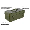 boîte à outils de quincaillerie multifonctionnelle, boîte de rangement d'outils d'entretien de véhicule domestique, valise en métal, boîte de pièces d'atelier mécanique extérieur