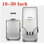 Juste de Protection Transparente en PVC Imperméable pour Valise à Roues, Accessoire de Voyage, Anti-poussière, 18-30 Pouces
