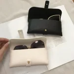 Étui souple pour lunettes de soleil en cuir PU, pochette à bijoux, mode hommes et femmes, boîte à lunettes de soleil, sac cadeau souple, grande taille
