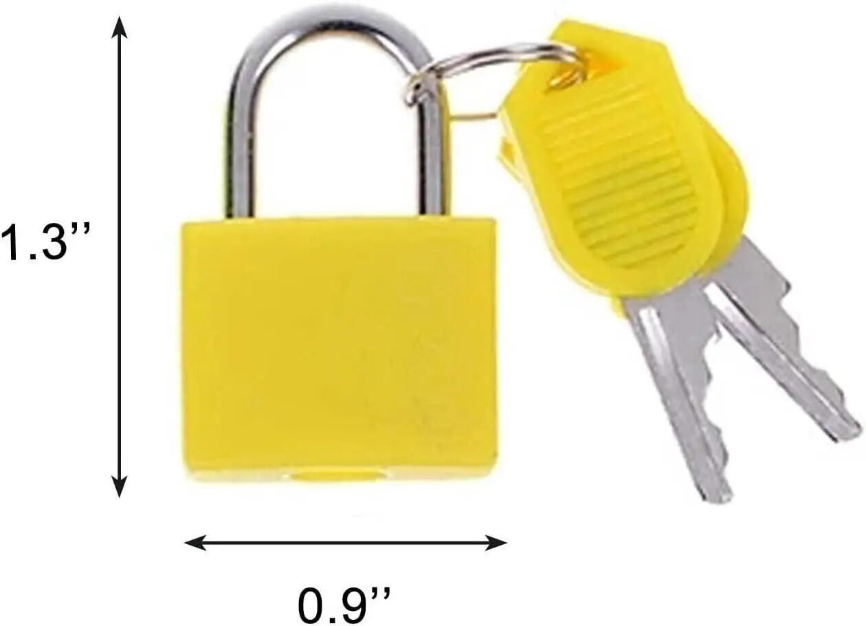 serrure de sac à livres colorée, petite mini valise, serrure de porte d'armoire de dortoir, quincaillerie domestique, fournitures de voyage, html, 23mm, 28mm, 32mm, 42mm