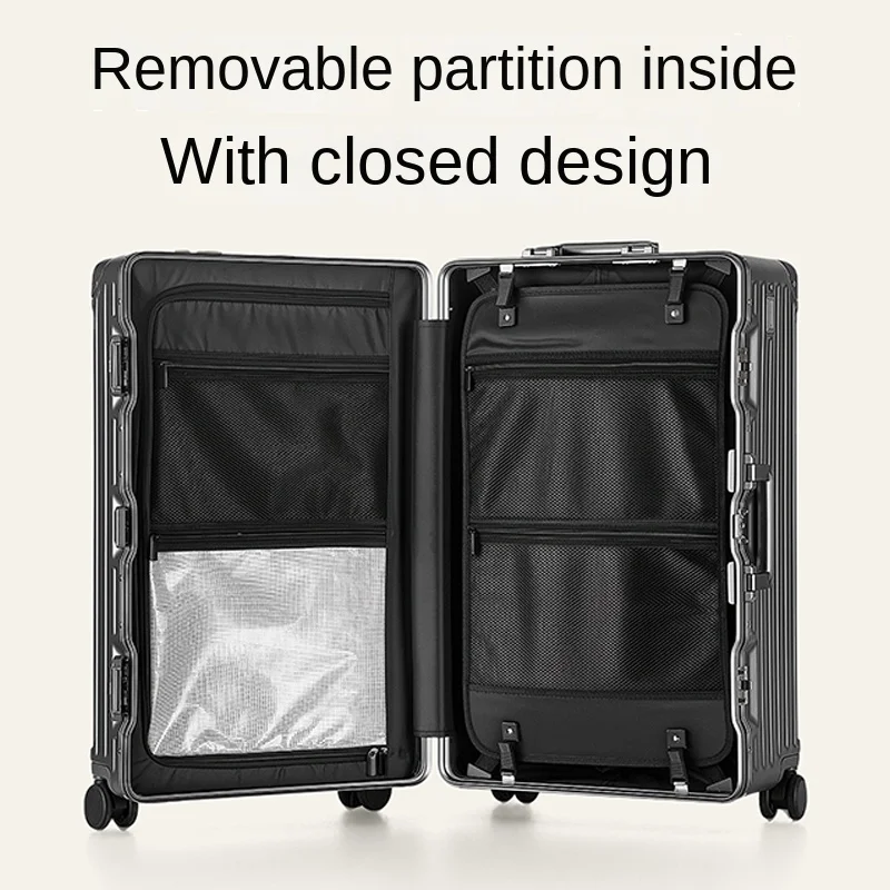 valise surdimensionnée 32/30 pouces, cadre multifonctionnel en aluminium, bagages avec porte gobelet usb, valises de voyage de haute qualité 26 "28"