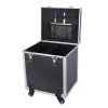 boîte à outils portable avec roues en aluminium, valise d'évaluation, grande mallette de vol rigide, outils de rangement, boîtes de transport professionnelles