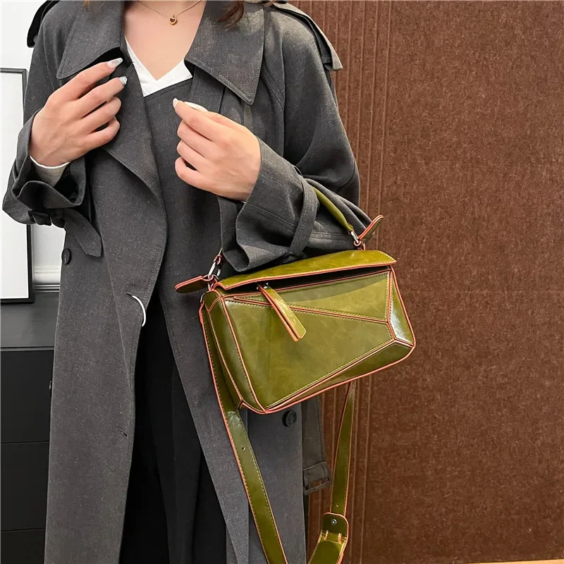 sac fourre-tout de luxe en cuir pour femmes, fourre-tout élégant, sac à main à bandoulière, design minimaliste