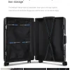 valise à roulettes avec cadre en aluminium, cabine d'embarquement, valise à roulettes avec mot de passe, hommes et femmes, étudiants, 20 po