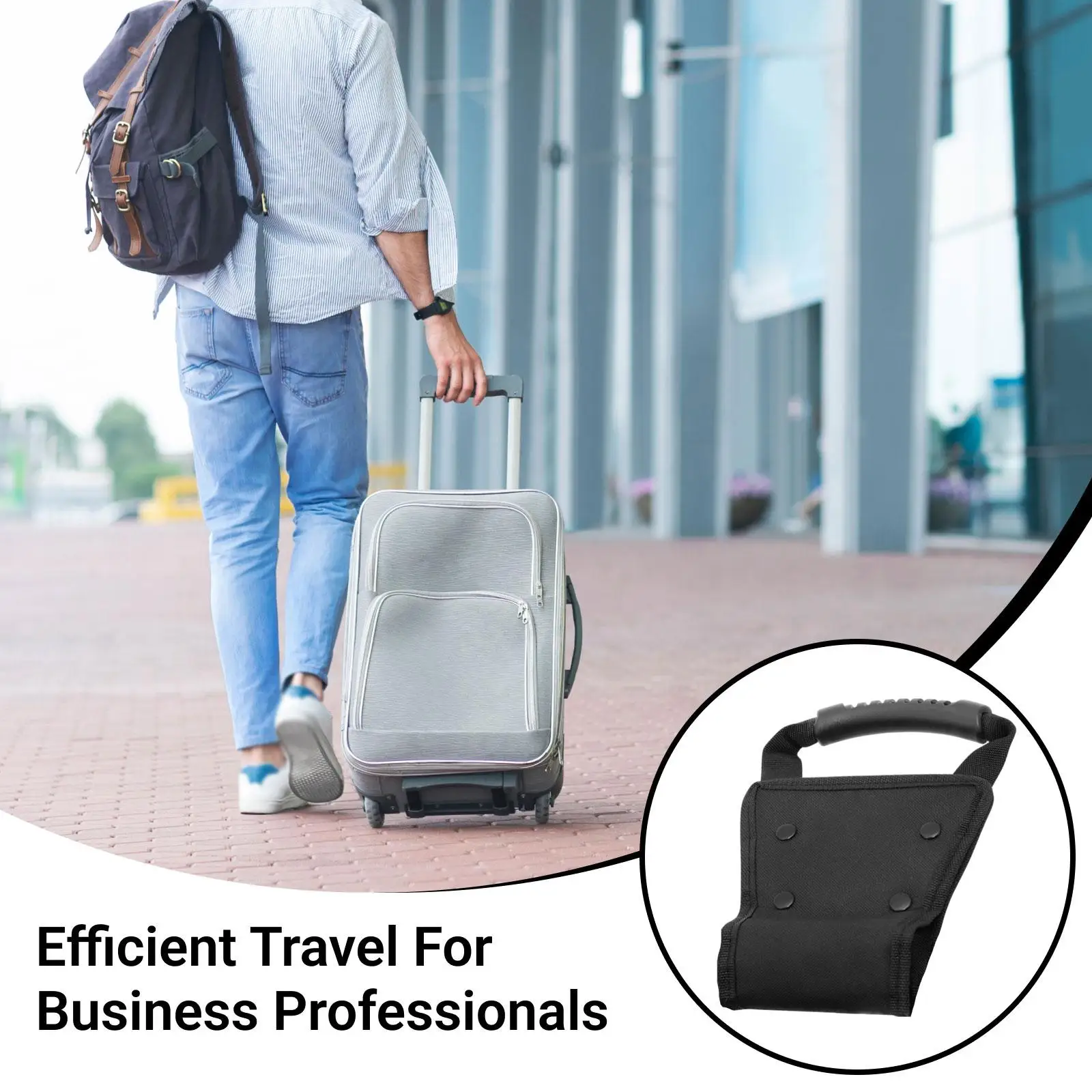 extension de poignée de bagage, valise à main détachable, légère, amovible, portable pour les voyages