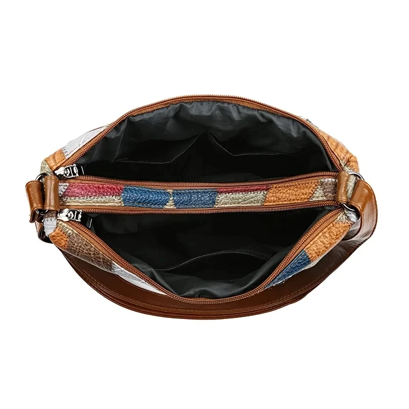 sac à bandoulière vintage élégant pour femmes, sac à main tendance, sac à bandoulière multi poches, sac à bandoulière rétro assorti pour le quotidien