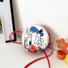 mini sacs à main en cuir pu pour enfants, petits sacs à bandoulière initiés, chat mignon, porte monnaie pour enfants, portefeuille pour bébés filles, mode