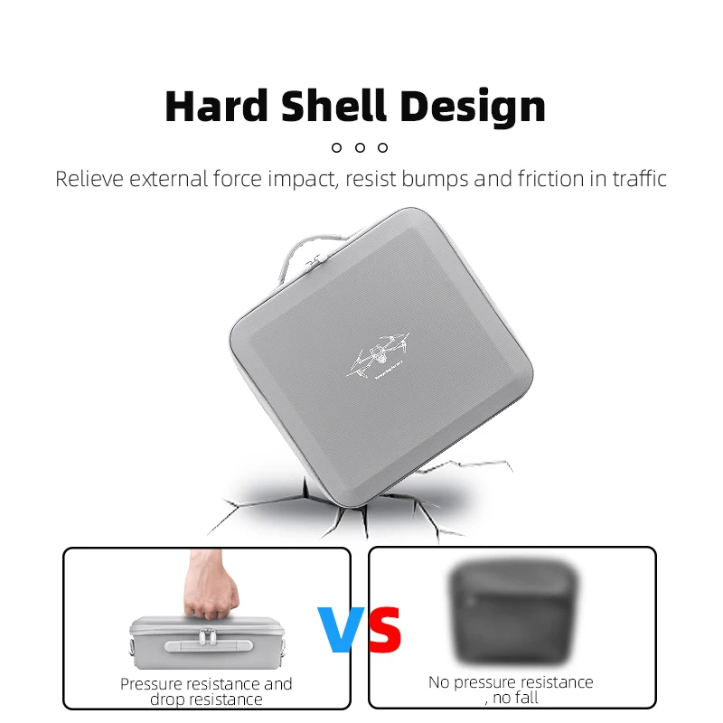 brdrc air 3s étui de transport sac de voyage portable pour dji air 3s drone rc 2/rc n2 accessoires sac à bandoulière sac de rangement sac rigide