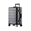 ensemble de bagages durables de grande capacité, valise en aluminium pour femmes et filles, bagage à main pour voyage d'embarquement 2024 20/24/29
