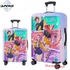 housse de bagage demon hunters anime kpop, convient aux valises de 18 à 32 pouces, protection de voyage souple