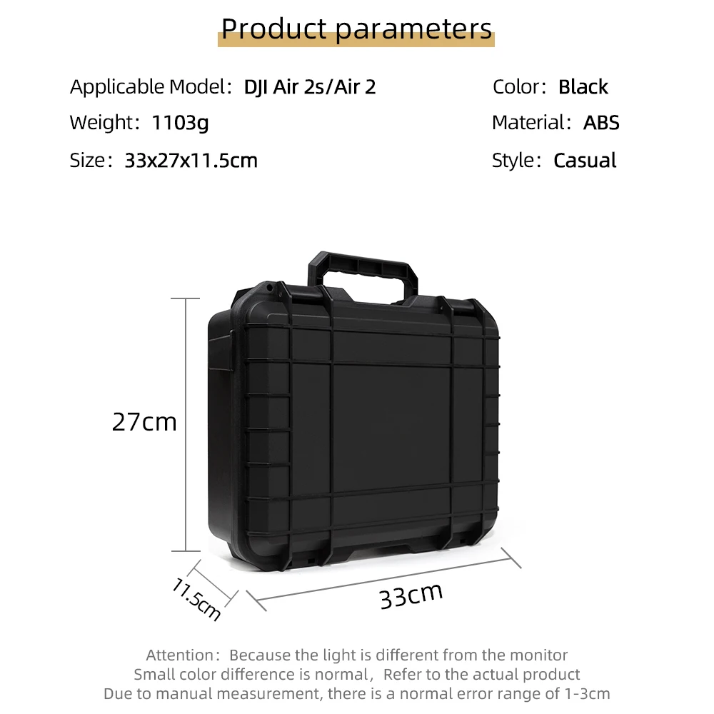 valise rigide pour dji air 2s, boîte de rangement d'accessoires pour dji air 2s /mavic air 2, valise à bandoulière portable