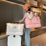 Sac à bagages léger, sac de voyage de grande capacité, fourre-tout de sport, sac de nuit à bandoulière pour week-end