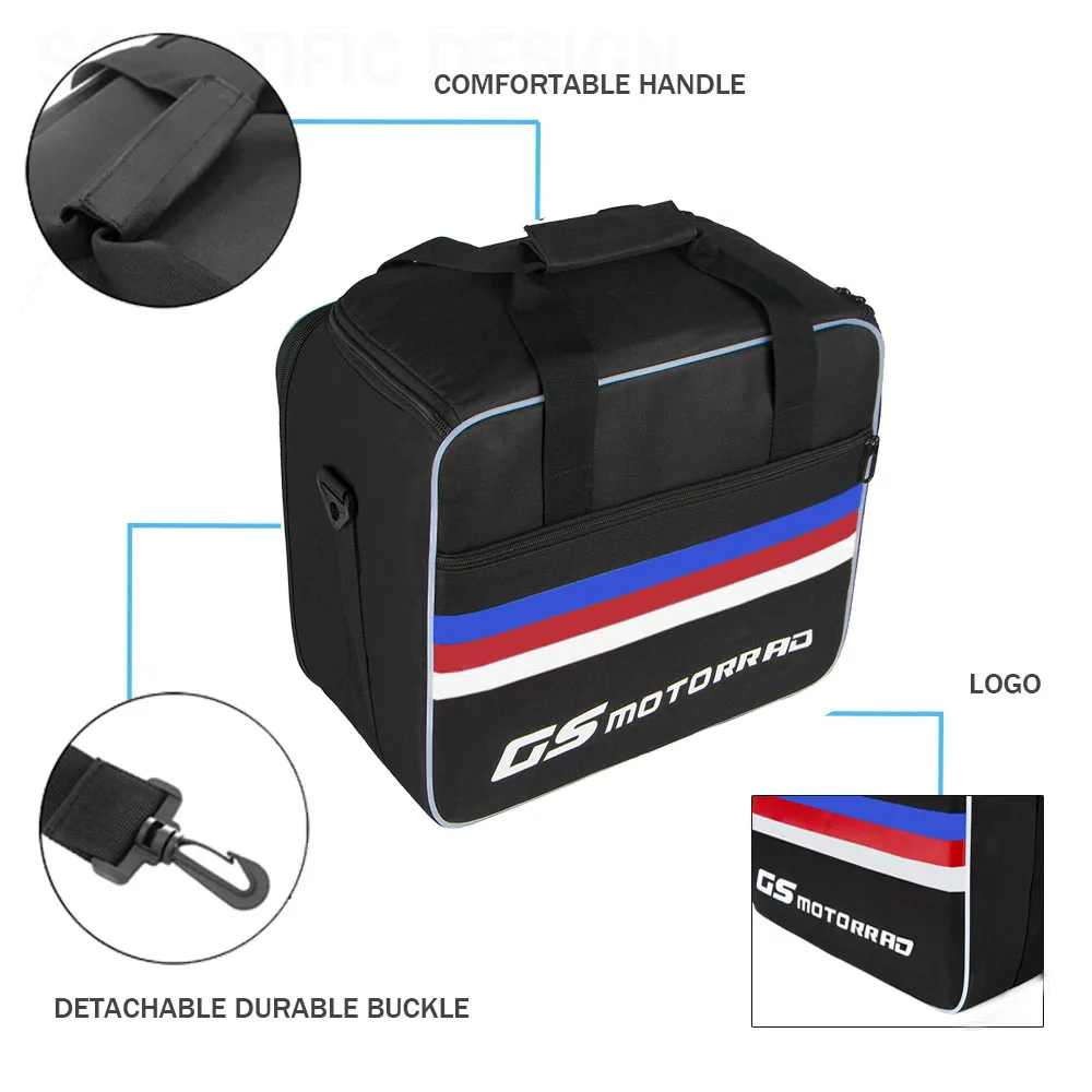 sacoche intérieure extensible pour r1200gs/adv r1250gs adventure lc f850 750 gs, boîte latérale pour bagages, sacs de selle, sacoches intérieures