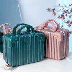 Petite boîte à mot de passe de 14 pouces, mallette d’embarquement, Mini valise de voyage, boîte à cosmétiques, organisateur de bagages à main, étui de maquillage