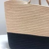 sac panier en corde de coton fabriqué à la main, sac à bandoulière de plage de style bohème, fourre tout frais et doux pour femmes, sac à main polyvalent d'été
