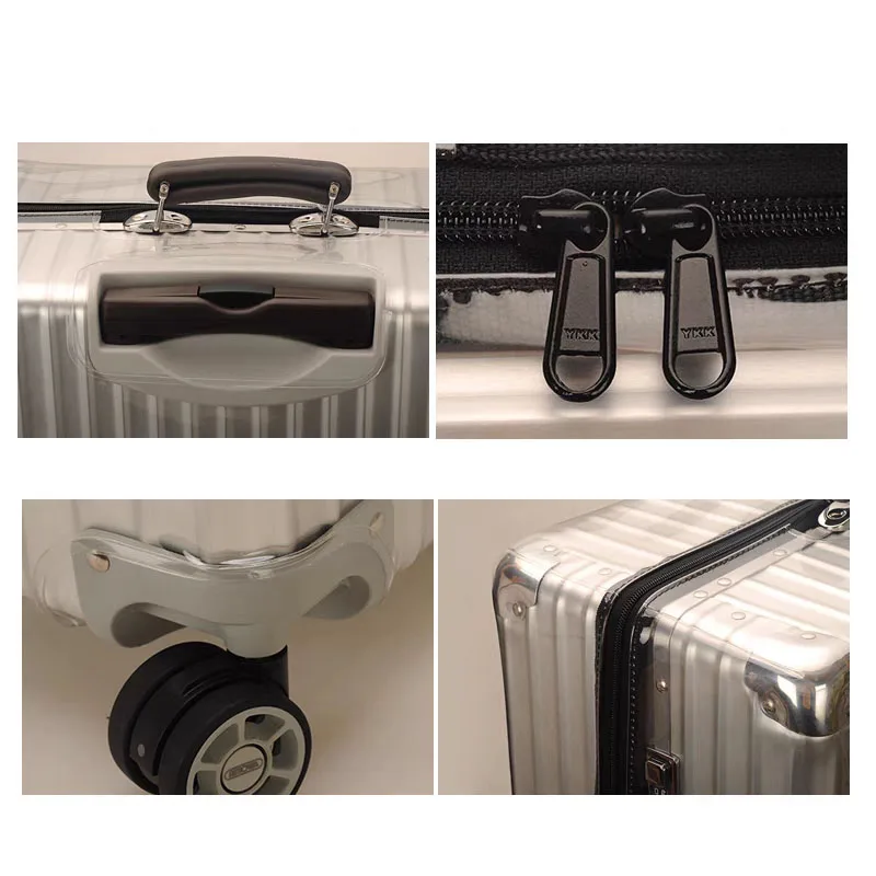 juste de bagage pour rimowa classic avec fermeture éclair, étui de protection, transparent, pvc, anti poussière, valise, accessoires personnalisés
